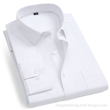 Competitive Price White Long Sleeve Men's Shirts